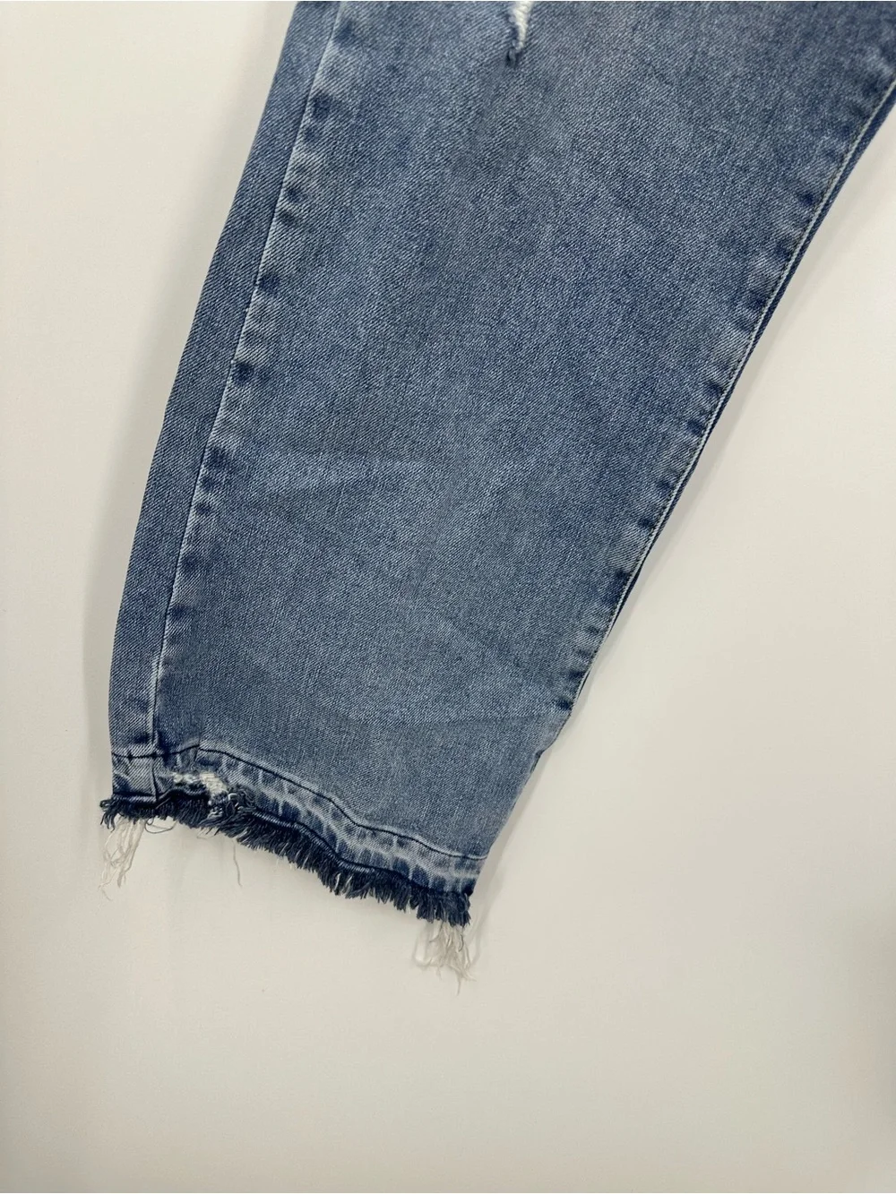 Free People Button Fly High Rise Distressed Jeans Size 31 Boho